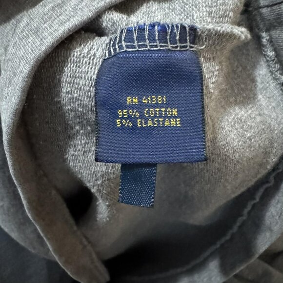 Polo Ralph Lauren Sweatshirt Mens XL Gray Quarter Zip Mock Neck Elbow Patches - Picture 4 of 7